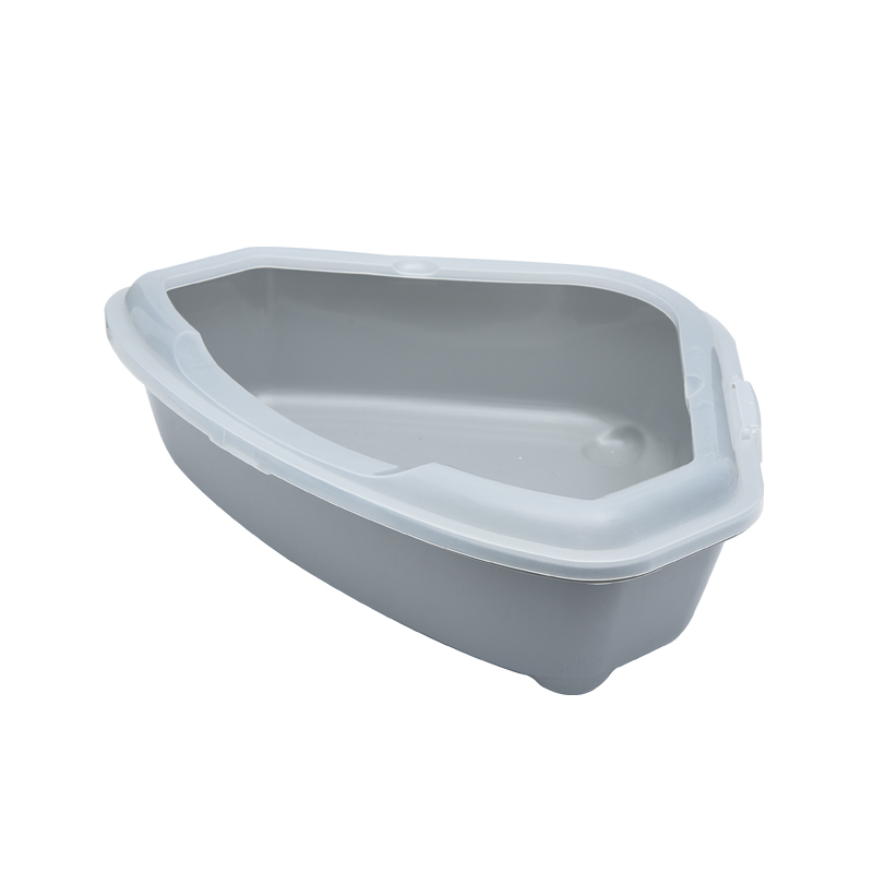 Triangle chat toilette chien et chat propre bac à litière pour chat sans couvercle